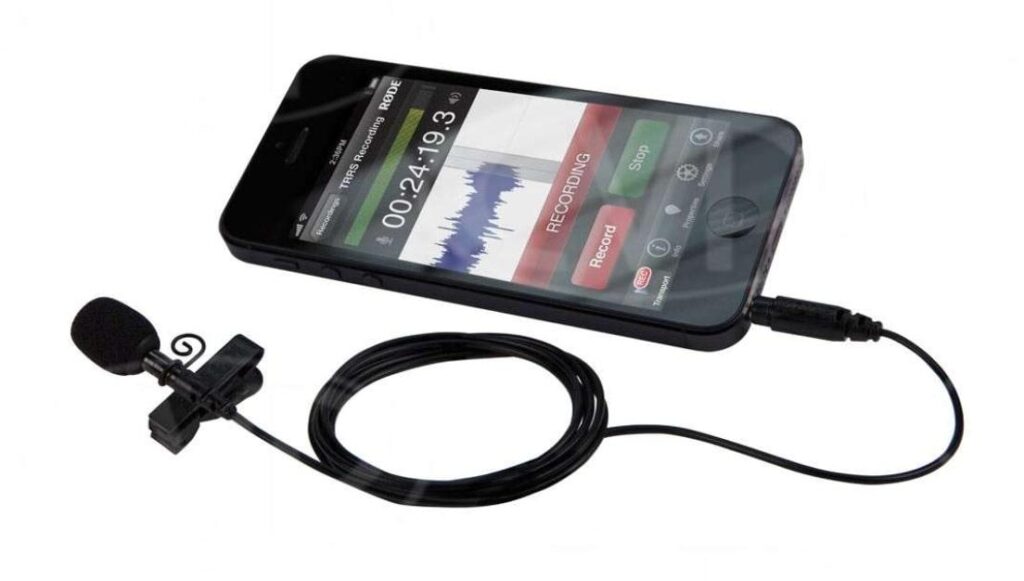 connect mini mic to smartphone