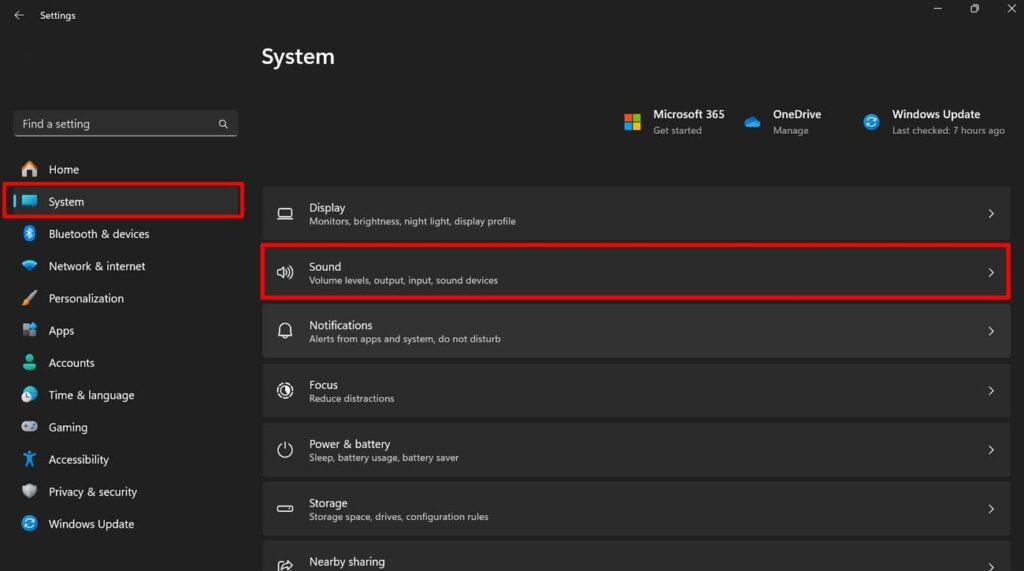 access sound settings on computer 